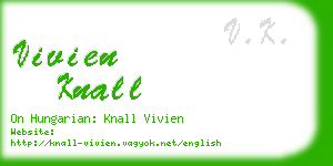 vivien knall business card